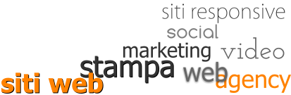 stampa siti web video siti responsive marketing social  agency web